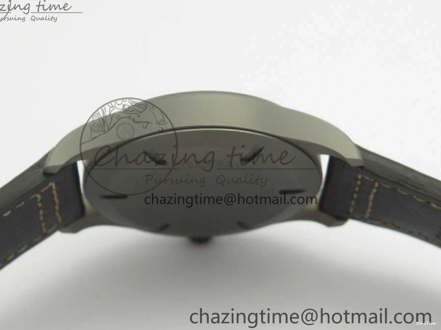 MIROTIME 0328 SmartChoice Mark XVIII IW327006 Titanium M+F 1:1 Best Edition Black Dial on Brown Leather Strap A 7145